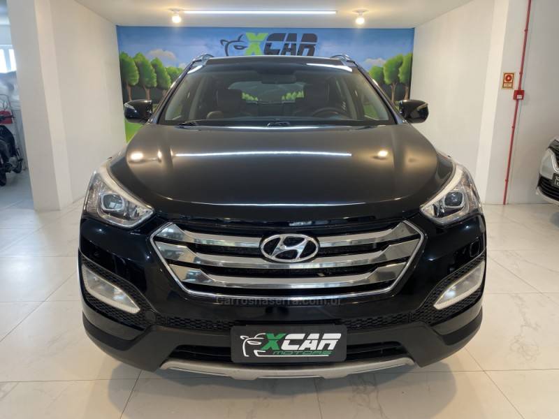 HYUNDAI - SANTA FÉ 3.5 MPFI GLS V6 24V 285CV GASOLINA 4P AUTOMÁTICO - 2014/2015 - Preta - R$ 94.900,00