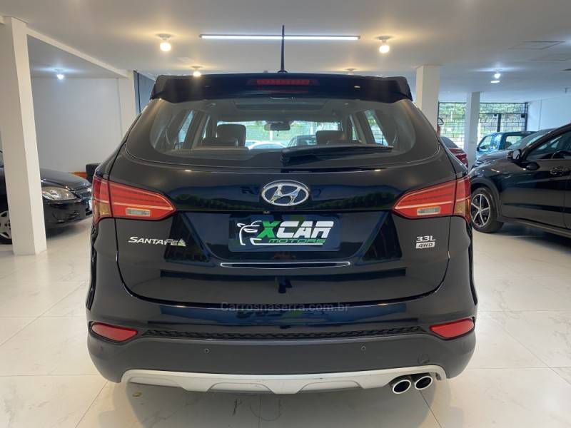 HYUNDAI - SANTA FÉ 3.5 MPFI GLS V6 24V 285CV GASOLINA 4P AUTOMÁTICO - 2014/2015 - Preta - R$ 94.900,00