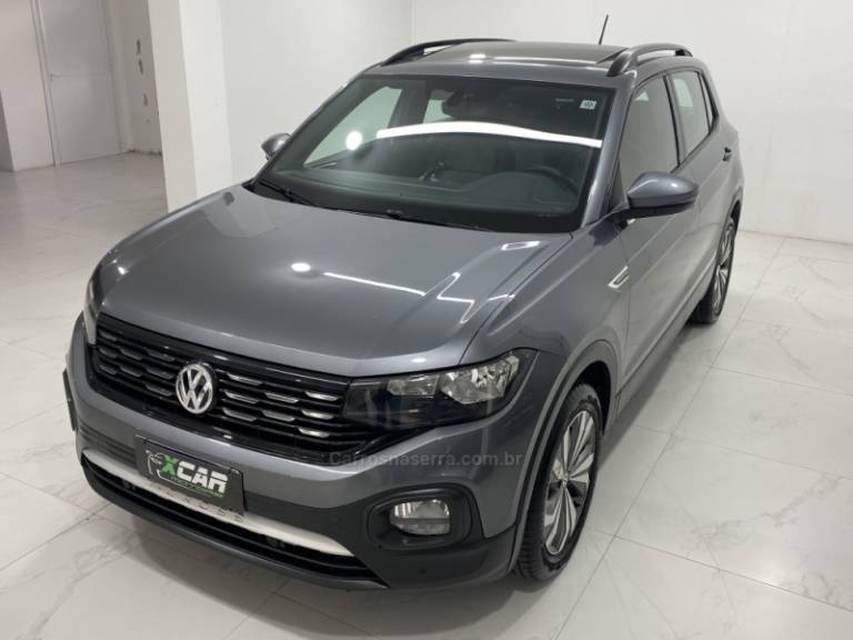 VOLKSWAGEN - T-CROSS 1.0 COMFORTLINE TSI FLEX 4P AUTOMÁTICO - 2019/2020 - Cinza - R$ 99.900,00