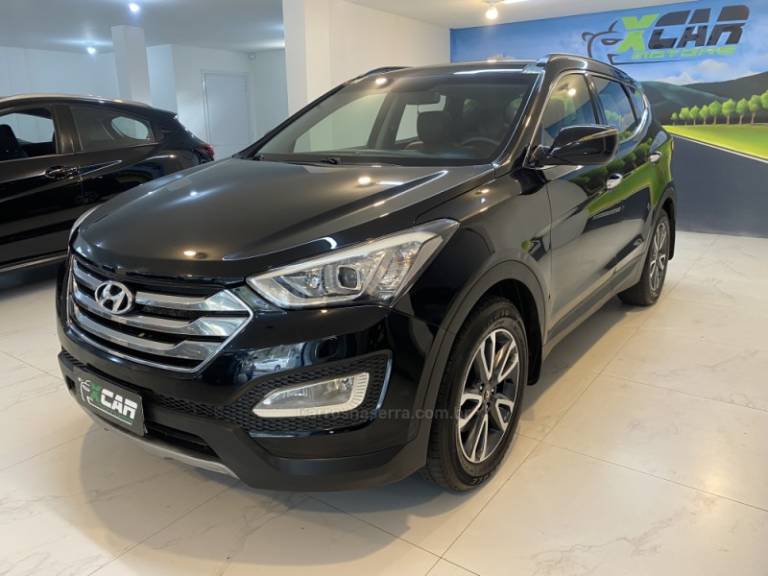 HYUNDAI - SANTA FÉ 3.5 MPFI GLS V6 24V 285CV GASOLINA 4P AUTOMÁTICO - 2014/2015 - Preta - R$ 94.900,00