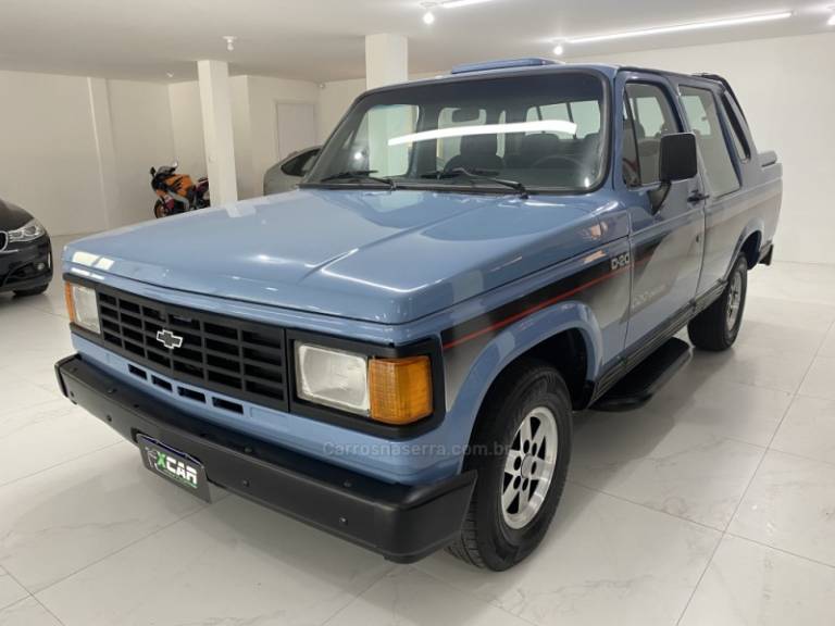 CHEVROLET - D20 4.0 CUSTOM DE LUXE CS 8V DIESEL 2P MANUAL - 1990/1990 - Azul - R$ 65.900,00