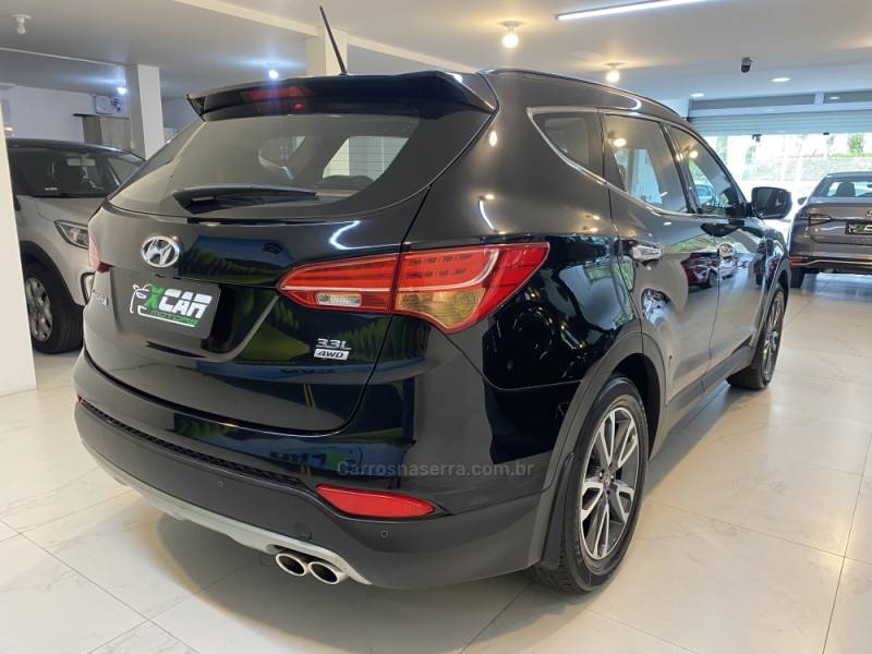 HYUNDAI - SANTA FÉ 3.5 MPFI GLS V6 24V 285CV GASOLINA 4P AUTOMÁTICO - 2014/2015 - Preta - R$ 94.900,00