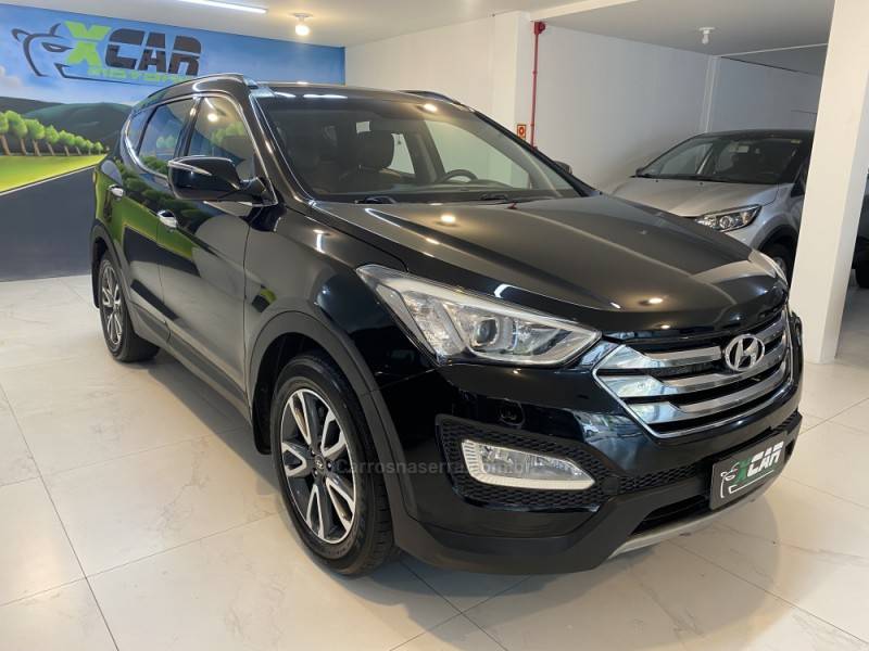 HYUNDAI - SANTA FÉ 3.5 MPFI GLS V6 24V 285CV GASOLINA 4P AUTOMÁTICO - 2014/2015 - Preta - R$ 94.900,00