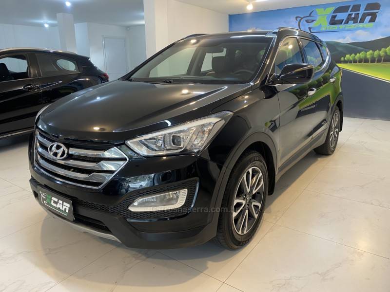 HYUNDAI - SANTA FÉ 3.5 MPFI GLS V6 24V 285CV GASOLINA 4P AUTOMÁTICO - 2014/2015 - Preta - R$ 94.900,00